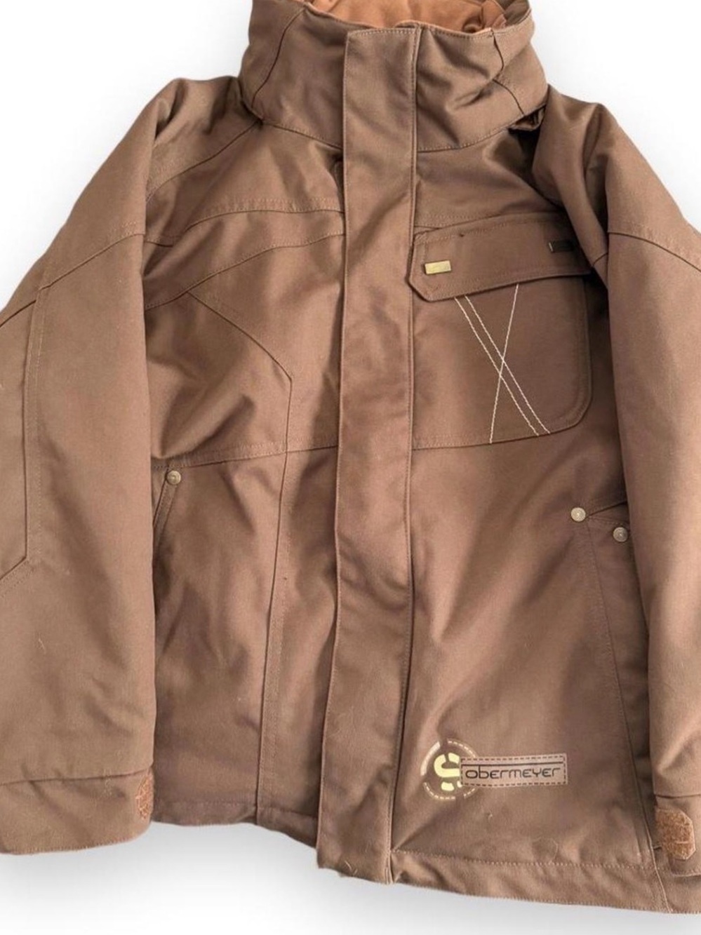 Obermeyer ALT3 Brown Ski Snowboard Jacket Juniors Size 10 Y2K Outdoor
